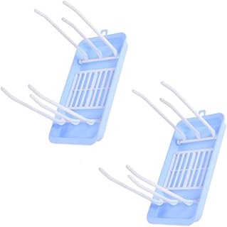 Beaupretty 2pcs Baby Bottle Drying Rack with PP Tray for Cups Storage | Excess Water Drains to Bottom Tray, Keeps Cups Upright for Mothers, Foldable Design, Clean and Healthy Random Color