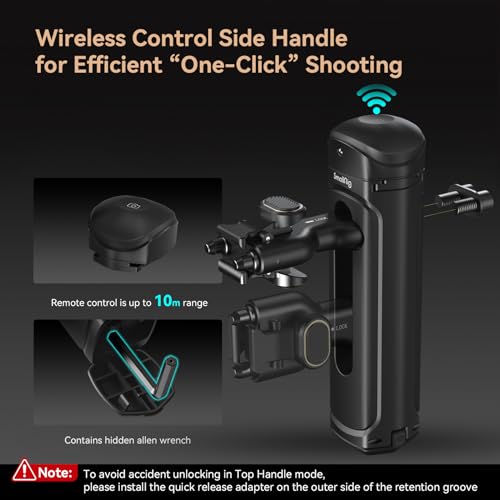 SMALLRIG Kit de gaiola de telefone portátil única para iPhone 15 Pro, kit de gaiola de vídeo móvel c