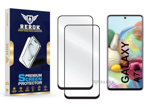 Image of Gorilla Tempered Glass Screen Protector Compatible with Samsung Galaxy A71 [Pack of 2] | Edge-to-Edge, Bubble-Free, Case Friendly, Easy Installation Kit