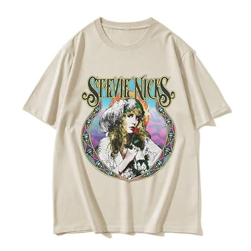 Voulkco Herren T-Shirt Rock Stevie Nicks Musik Album Frauen Vintage Mode Kurzarm T-Shirt Casual Baumwolle Übergröße T-Shirt Streetwear-Black||XS Voulkco Herren T-Shirt Rock Stevie Nicks Musik Album Frauen Vintage Mode Kurzarm T-Shirt Casual Baumwolle Übergröße T-Shirt Streetwear-Black||XS