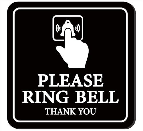 Please Ring Bell Sign - Durable Frosted Acrylic
