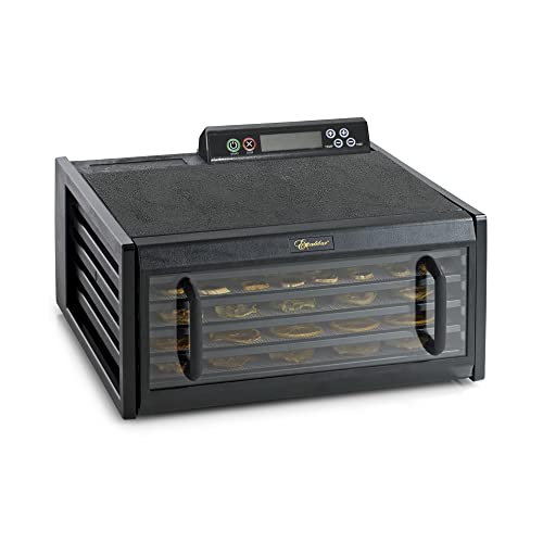 Excalibur 3548CDB Electric Food Dehydrator Features Adjustable Thermostat and Digital 48-Hour Timer Faster and Efficient Drying, 5-Tray, Black