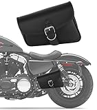 Nomad USA Universal Motorcycle Swing Arm Bag Black Synthetic Leather Waterproof Left...