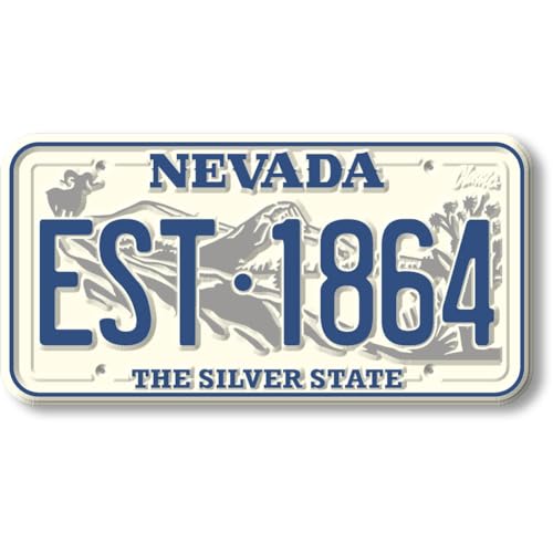 Imán decorativo placa Nevada 1.9 x 3.8 pulg miniatura 1