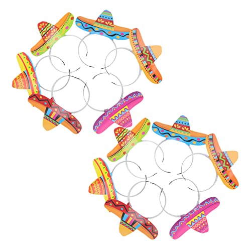KICHOUSE 12Piezas Diademas De Sombrero De Ala Ancha Para Celebraciones Accesorios Para Adultos