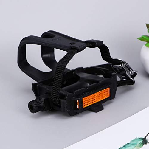 FAVOMOTO 2 Pares de Pedais de Bicicleta Com Clipes E Tiras Pedais de Ciclismo de Exterior Pedais de