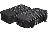 Protection : Il y a des attaches auto-agrippantes et des boucles de fixation afin d'empêcher les objets dans le sac de tomber en cas d'ouverture accidentelle.