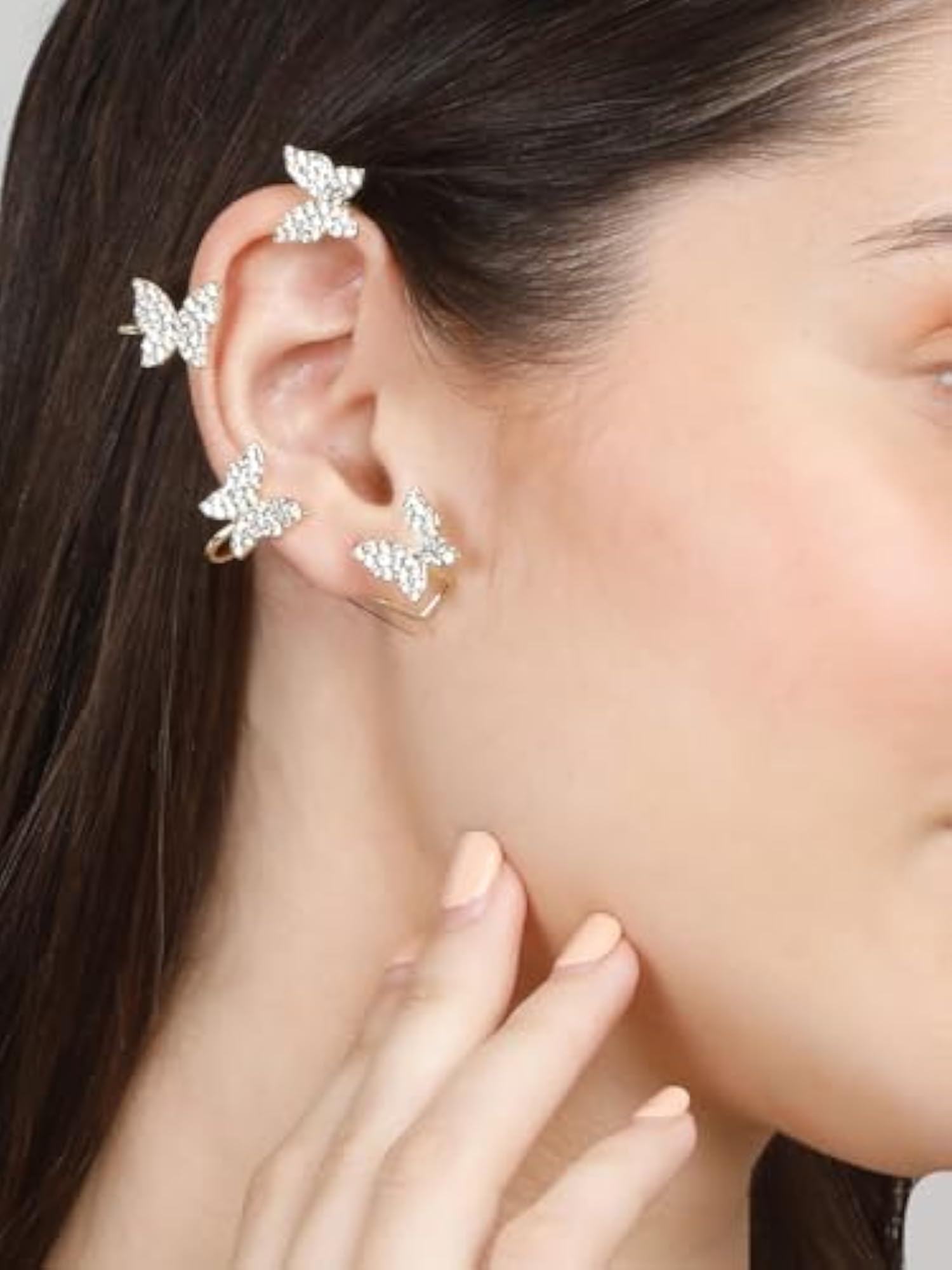 Stylish Pearl Earrings for Women (Gold)
