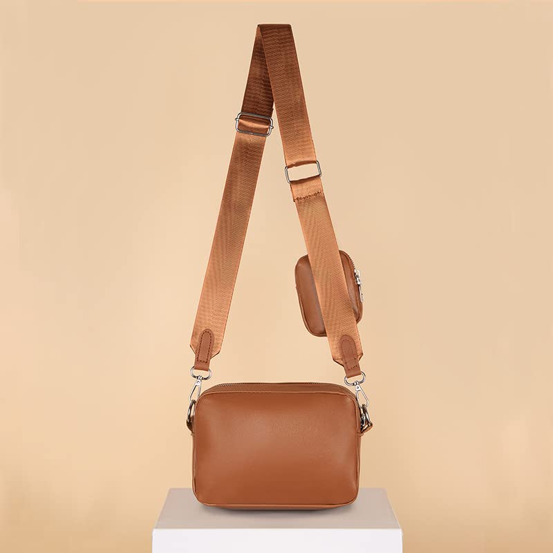 OANEXX Quilted Crossbody Bag With Coin Purse Mulitipurpose Shoulder Side Handbag Purses Lightweight 2 in 1 Design 5