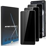 zonyee 3 Pack Privacy Screen Protector for Google Pixel 8 Pro, 9H Hardness Anti-Spy Full Adhesive Coverage Tempered Glass Film for Google Pixel 8 Pro [Anti-Scratch] [Not Support Fingerprint Reader]