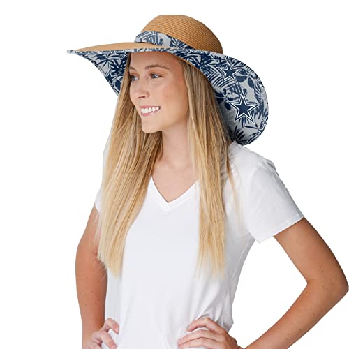 Image of FOCO NFL Womens Floral Straw Hat