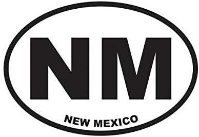 New Mexico State Oval Sticker Decal Vinyl NM Bumper Sticker Vinyl Sticker Car Truck Decal 5"