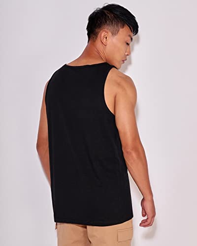 Image of Bewakoof Men's Solid Regular Fit Sleeveless Round Neck Cotton Vest