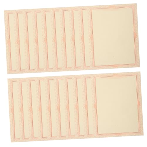 SHINEOFI 20 Hojas De Papel Para Certificados A4 Ideal Para Diplomas Premios y Documentos