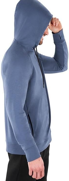 Member's Mark Men's Everyday Active Hoodie (US, Alpha, Large, Regular, Regular, Blue Indigo)3