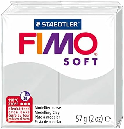 FIMO Soft Polymer Oven Modelling Clay - 57g - Set of 4 - Grey Tones