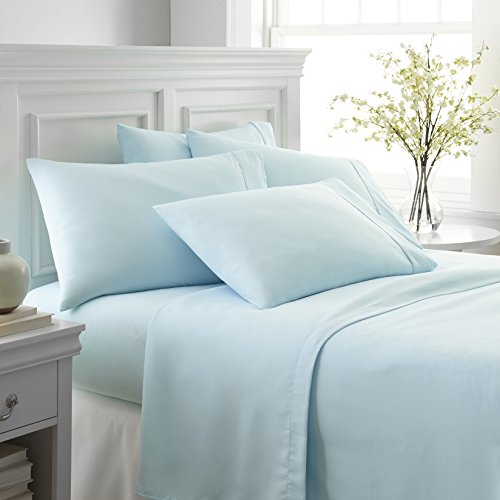 Ienjoy Home Simply Soft 6 Piece Sheet Set, King, Aqua #TOP3