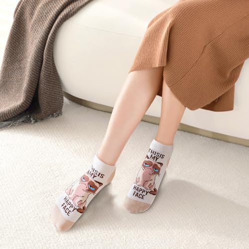 Funny Animal Socks for Women - Cute Dog and Cat Socks, Colorful Novelty Funny Socks for Animal Lover