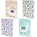Memo Book - 12-Pack Mini Notebooks, 4 Llama Designs, Field Notebook, Pocket Journal for Kids, Perfect for Journaling, Diary, Note Taking, Soft Cover, 16 Ruled Sheets Each, 3.5 x 5 Inches