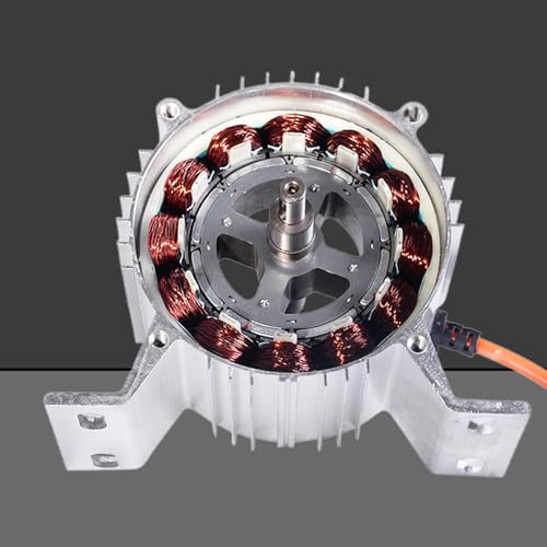 1500W Permanent Magnet Brushless DC Motor, 48V/60V/72V Electric Vehicle Battery Generator, High Efficiency Copper Core, 3200RPM for Differential Cars