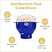 POPCO Silicone Microwave Popcorn Popper with Handles - Popcorn Maker - Pop Corn Microwave Popper - Collapsible Bowl - Dishwasher Safe - 15 Colors Available (Blue)