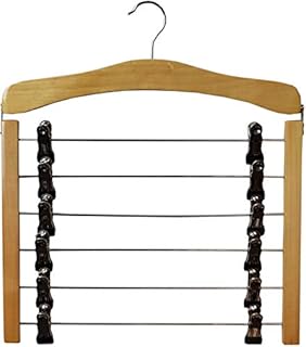 Neusu Space Saving Hanger - Premium Skirt Quality - Lotus wood (1, 6 skirts)