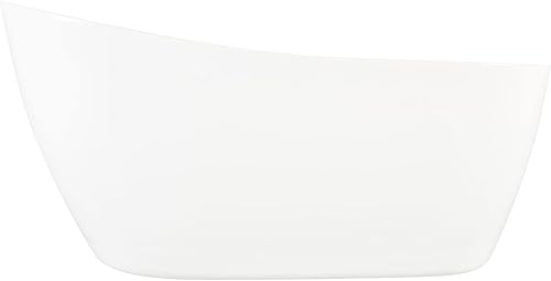 Miniatura 5 de Signature Hardware 483536 Sheba - Bañera ovalada de acrílico independiente de 71 pulgadas