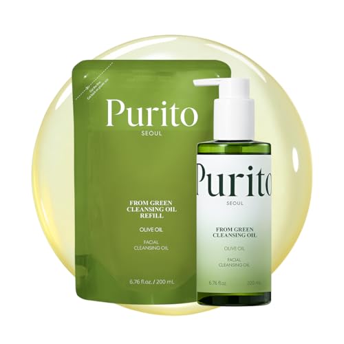 Huile nettoyante PURITO élimine le maquillage sans irriter la peau sensible grâce aux plantes