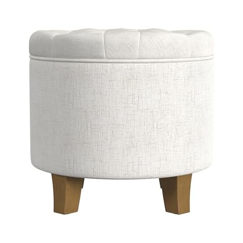 HomePop Tufted Storage Ottoman Cover