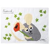 「 レオ・レオニ Leo Lionni 」 蚊帳生地ふきん 40×30cm 表面綿100% 裏面レーヨン100% フレデリックとはっぱ 食器 レオレオニ グッズ 雑貨 白 日本製 278722