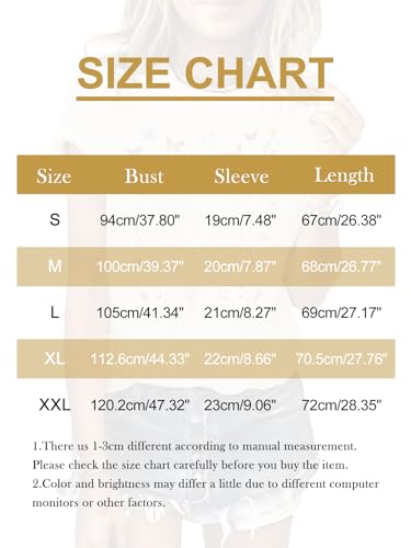 GEMLON Womens Graphic Tops Wild Flower Short Sleeve T Shirts Summer Graphic Floral Tees Shirts for Teen Girls — view 6
