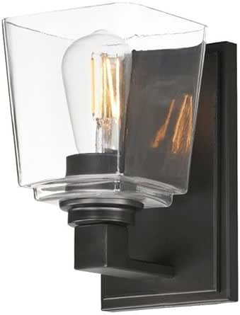 Maxim Lighting 21381CLBK Cubos - 1 Light Wall Sconce-8.25 Inches Tall and 4.75 Inches Wide