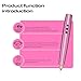 Professional Microblading Pen Kit - Dual Battery Permanent Makeup Tool for Eyebrow & Lip Tattoo, Complete with Practice Accessories (Pink)