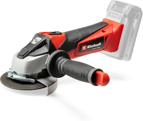 Einhell Smerigliatrice angolare a batteria TE-AG 18/115 Li-Solo Power X-Change (18 V, 115 mm diametro disco, 28 mm profondità taglio, soft start, senza disco, senza batteria)