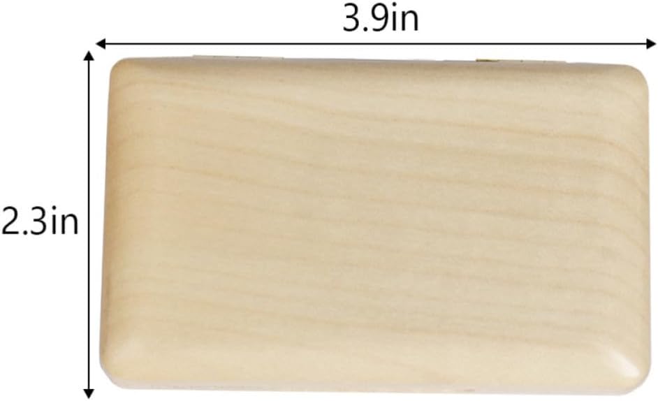 Mikinona Wood Oboe Reed Case Holder Box for 2 Reeds Easy to Use Musical Instrument Storage Organizer for Wind and Woodwind Accessories image 2