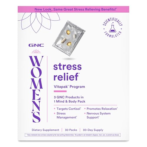 GNC Womens Stress Relief Vitapak Stress & Cortisol Management 30 Count