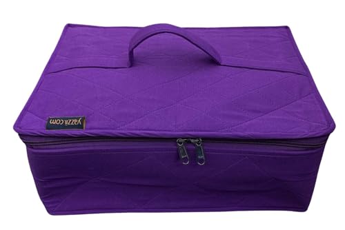 Image of All Purpose Storage Tote Bag - Quilting, Sewing,Knitting, Portable, Multifunctional - Purple