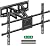 MOUNTUP Full Motion TV Wall Mount for Most 42-82 inch TVs, Wall Mount Bracket with Articulating Swivel and Tilt, TV Mount Max VESA 600x400mm, Holds up to 100lbs Fits 16" Stud