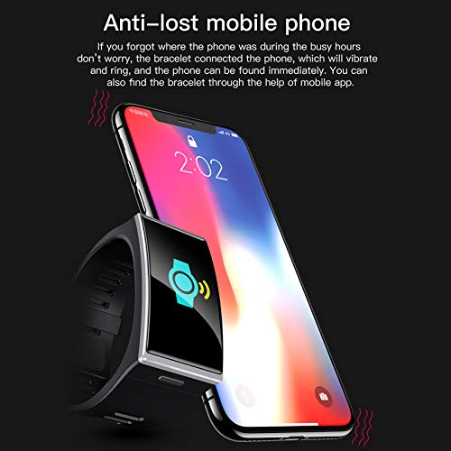 ایگرد | قیمت و خرید Ametoys DM12 Smart Watch,with 1.9'' Touch Screen,IP68  Waterproof,Supports Heart Rate Blood Pressure Monitor,BT 5.0 smart Bracelet  for Men \u0026 Women(Grey)