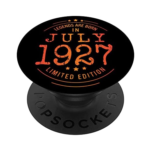 Cumpleaños Julio 1927 Edición Limitada Regalo Legend July PopSockets PopGrip Intercambiable