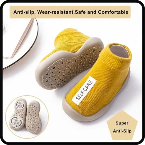 Tiny Explorings Sock Shoes, Baby Boy Girl Non-Skid Walking Shoes, Breathable Sock Shoes Protect Toes Indoor Outdoor2