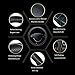Microfiber Leather Car Medium Steering Wheel Cover,Universal Car Wheel Cover,Breathable Wheel Cover,Anti-Slip Full Surround,Sports Style Steering Wheel Covers (Black&Gray Line)
