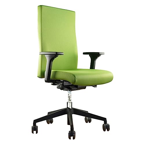 TREND OFFICE Trendoffice to-Strike Comfort pro sk 9248, Testsieger Stiftung Warentest, ergonomischer Bürostuhl mit 4D-Armlehnen, höhenverstellbare Rückenlehne, by Dauphin (grün)