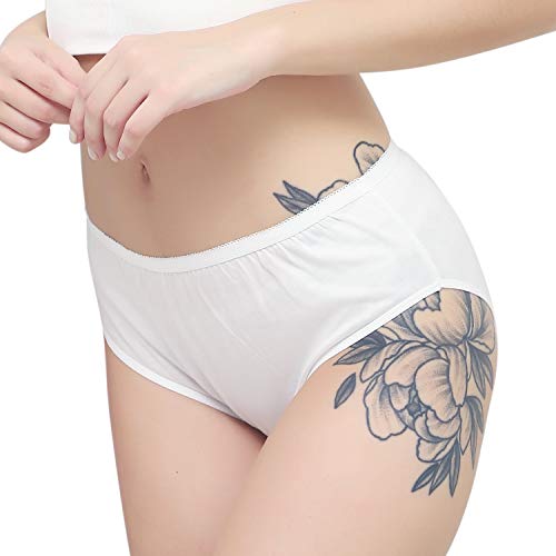 GUOER Disposable Underwear Cotton Disposable Panties for Women Disposabl Cotton Panties 3 Pack (XL)