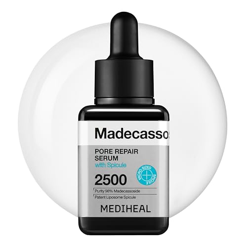Mediheal Madecassoside Pore Repair Serum 1.35 fl.oz | 2,500 ppm Liposome Spicule & 98.5% Purity Madecassoside Included | Improvement of Pore Spot | Soft Texture for Deep Moisturizing | Non-Irritating