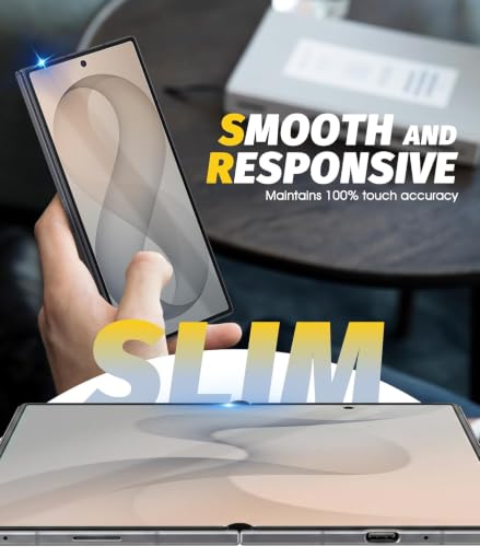 Image of STP FEEL 1 Pack Unbreakable Membrane Screen Protector Guard For Samsung Galaxy Z Fold 8 Ultra 5G, (8 Inch, Front and Back) | Membrane Ultra Smooth Touch with Finger Print Support - 3 Months Warranty