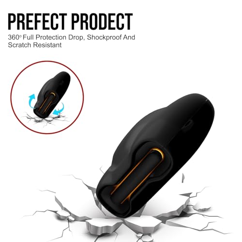 Image of Soft Silicone Case Cover Compatible for GoBoult Audio UFO | GoBoult Astra | GoBoult Mustang Torq (Black)