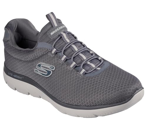 Skechers Summits, Scarpe da Ginnastica Donna, Charcoal Mesh Trim, 41.5 EU