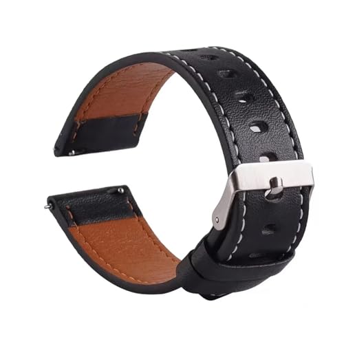 Bracelet en cuir 20mm pour remplacer le silicone de votre montre smart