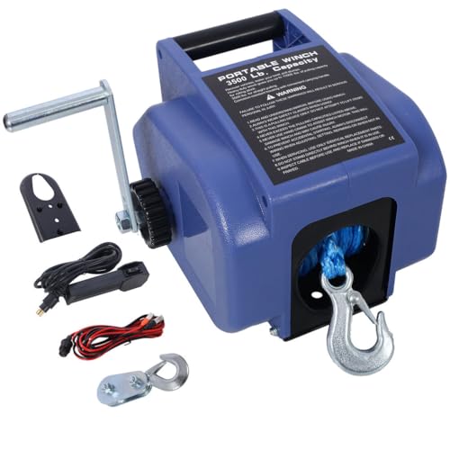 Winche eléctrico 12V para remolques marinos hasta 5000 lbs miniatura 1
